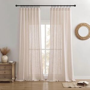 Linen Curtains 4 Panels